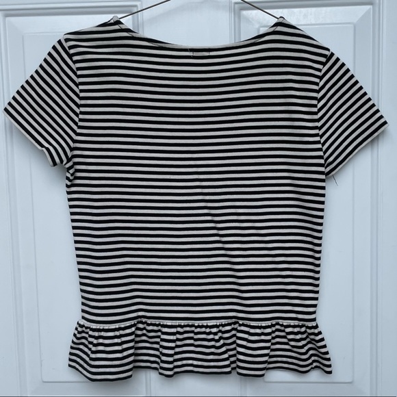 J.Crew black & white striped peplum - Picture 6 of 8